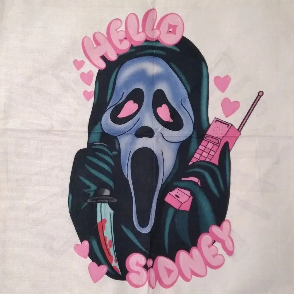 Scream Movie Ghost Face Pillow Case Cover Sham Horror Hello Sydney Halloween New